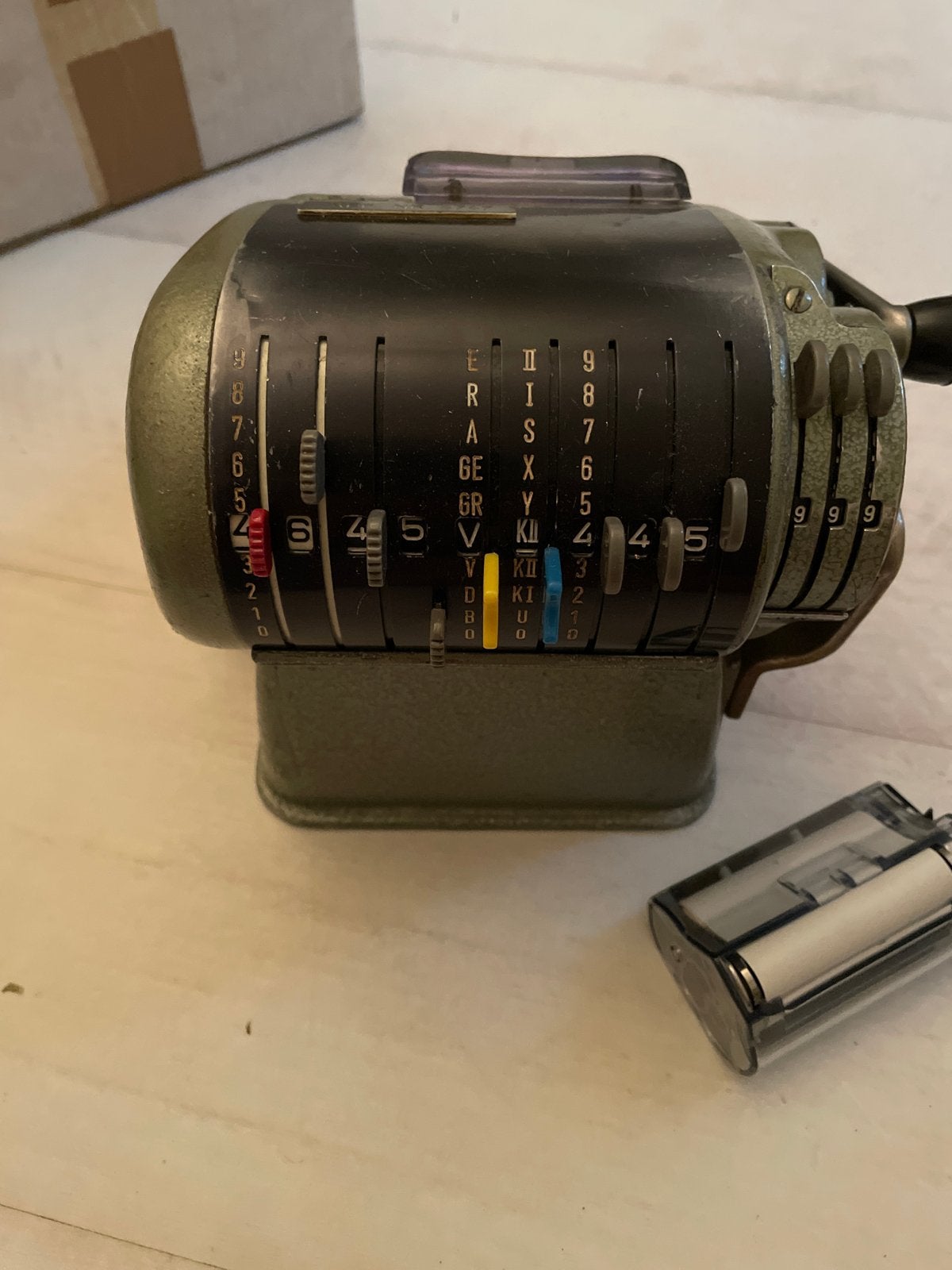 Vintage treinkaartje machine NS  -, Ophalen of Verzenden