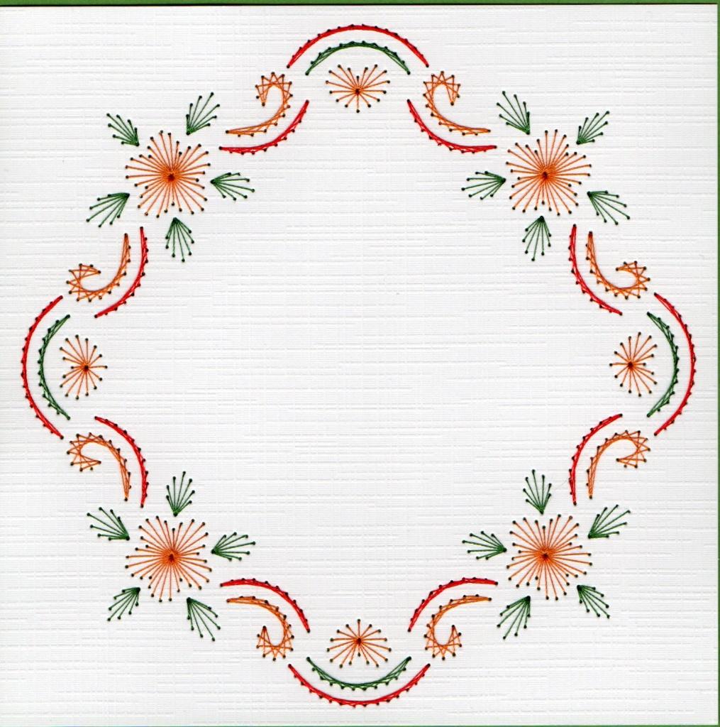 geborduurde oplegkaart nr 15, Ophalen of Verzenden, Nieuw, Overige thema's, Blanco kaart of Basiskaart
