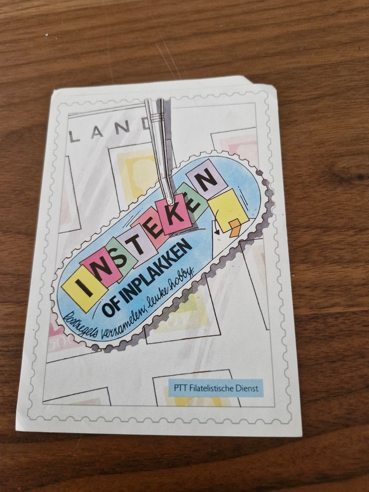 11981 Sticker PTT Filatelistische Dienst - Postzegels, Ophalen of Verzenden, Zo goed als nieuw, Overige typen