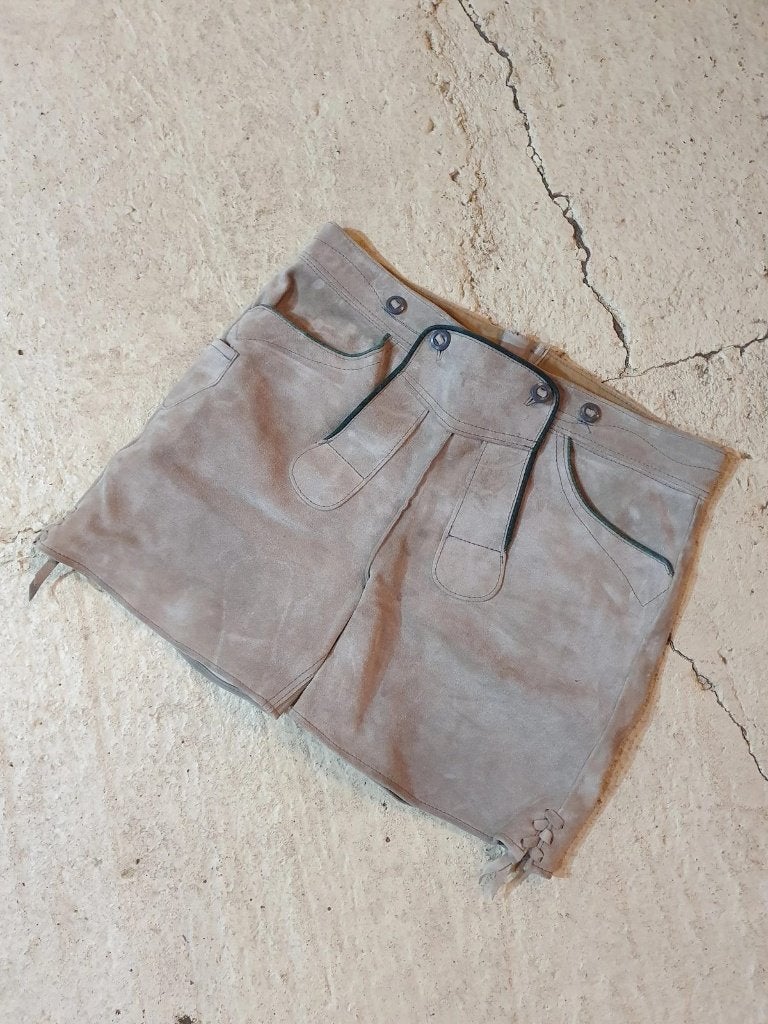 Lederhosen Beige, kort model, Kleding | Heren, Djt@dejuistetoon.eu, Overige maten, Ophalen of Verzenden, Mon Plaisir 19, Etten-Leur, Netherlands