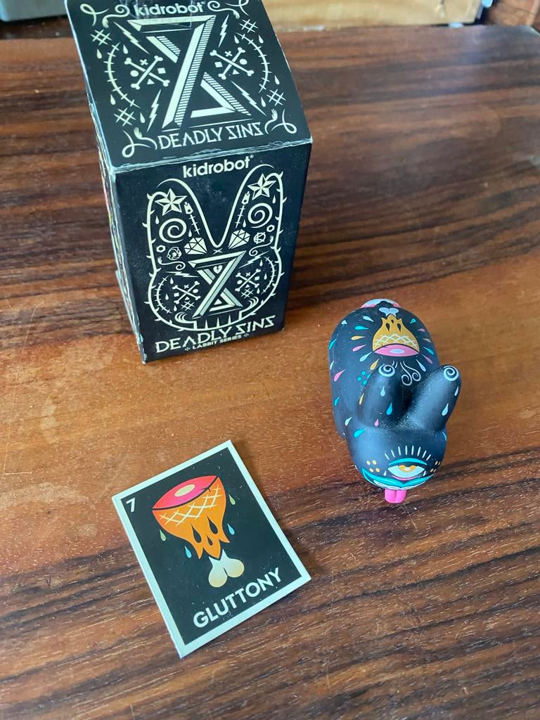 Kidrobot 8 Deadly Sins Labbit - Gluttony, Verzamelen, Ophalen of Verzenden, Zo goed als nieuw
