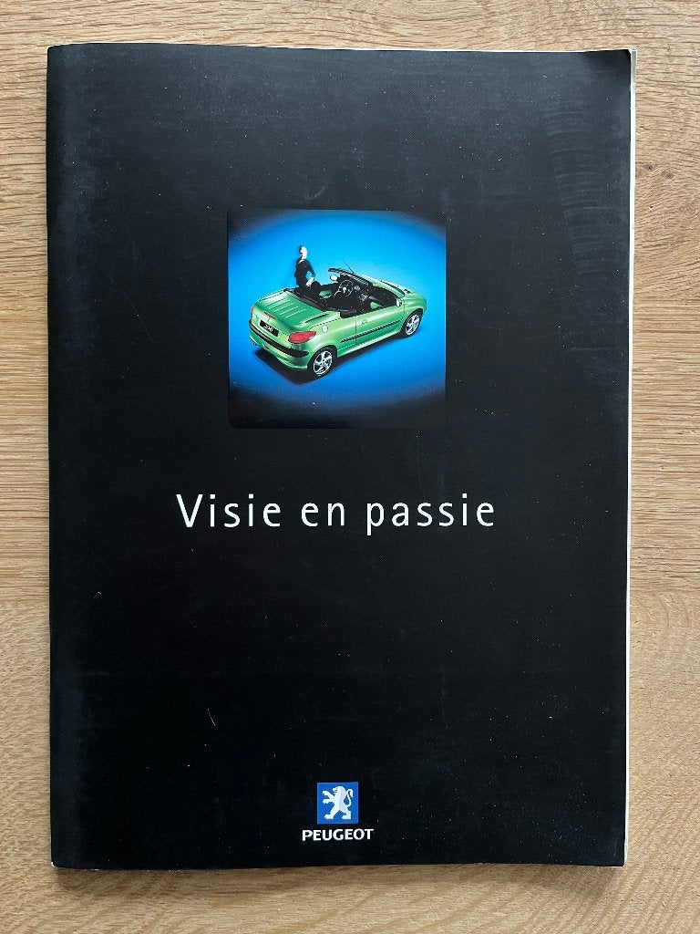Autofolder/Brochure Peugeot Visie en Passie 2001, Ophalen of Verzenden, Nieuw, Peugeot