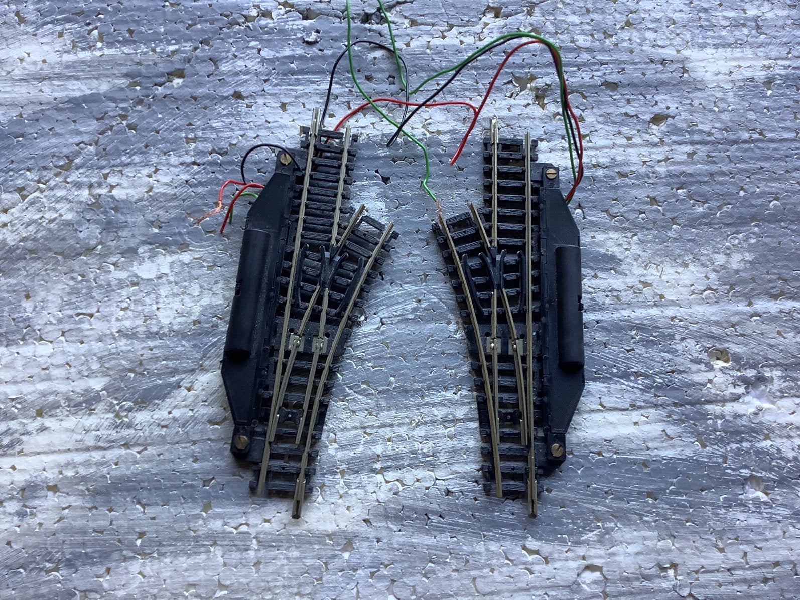 Rocco rechts en linkse wissel elektrische n spoor, Gelijkstroom, Trix, Rails, Ophalen of Verzenden
