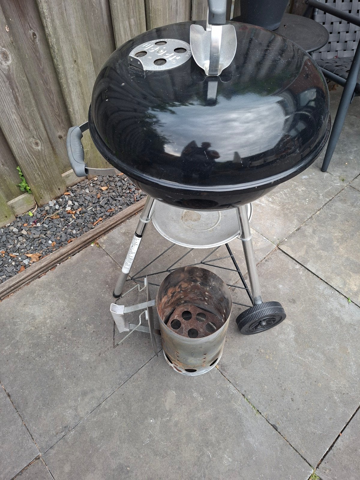 Weber BBQ 47cm met BBQ starter, Ophalen, Gebruikt, WEBER BBQ