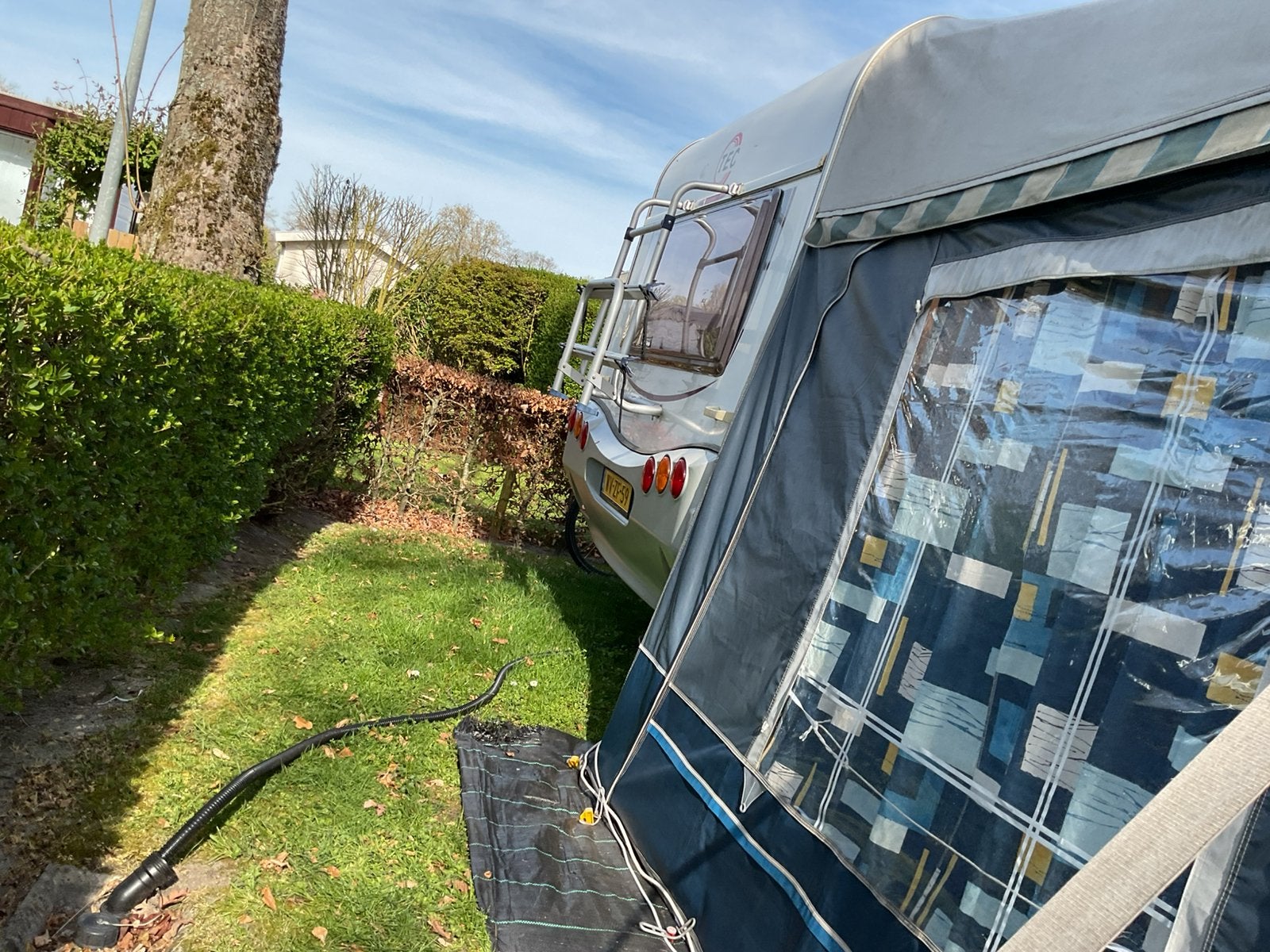 Te koop: tec caravan Travel king, Ophalen, Gebruikt