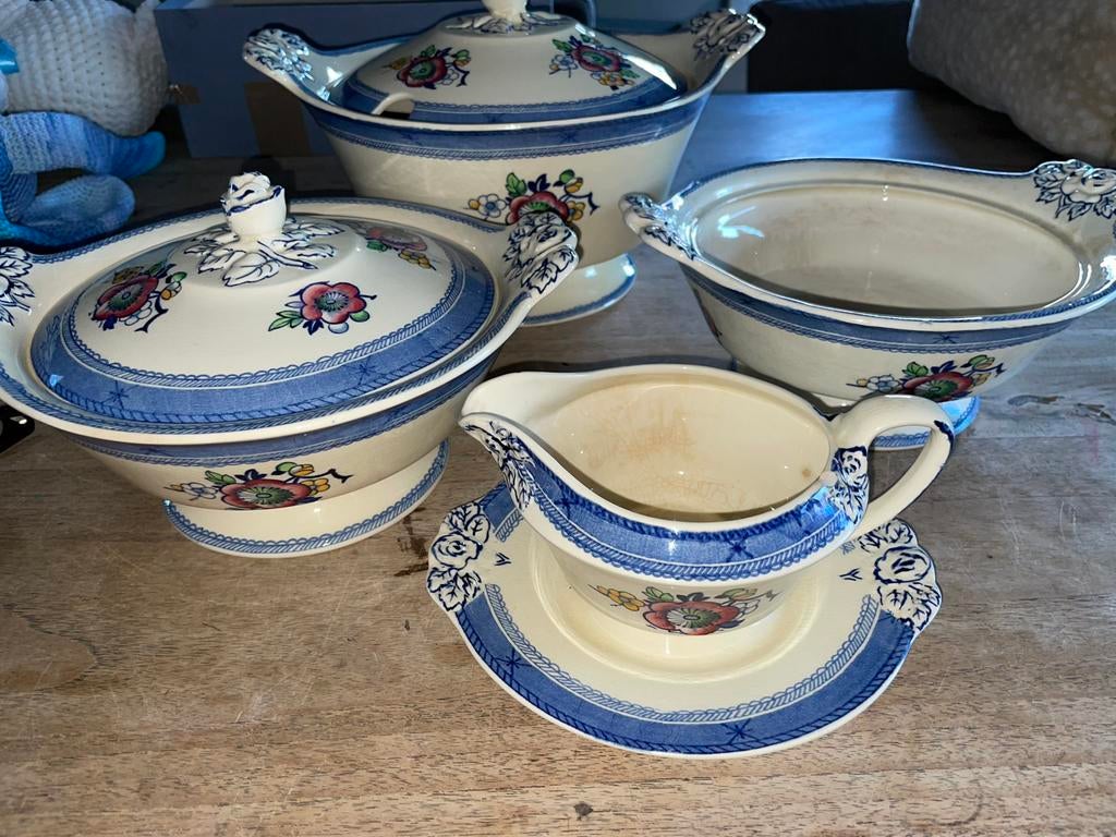 Woods ware antieke porseleinen set, Ophalen