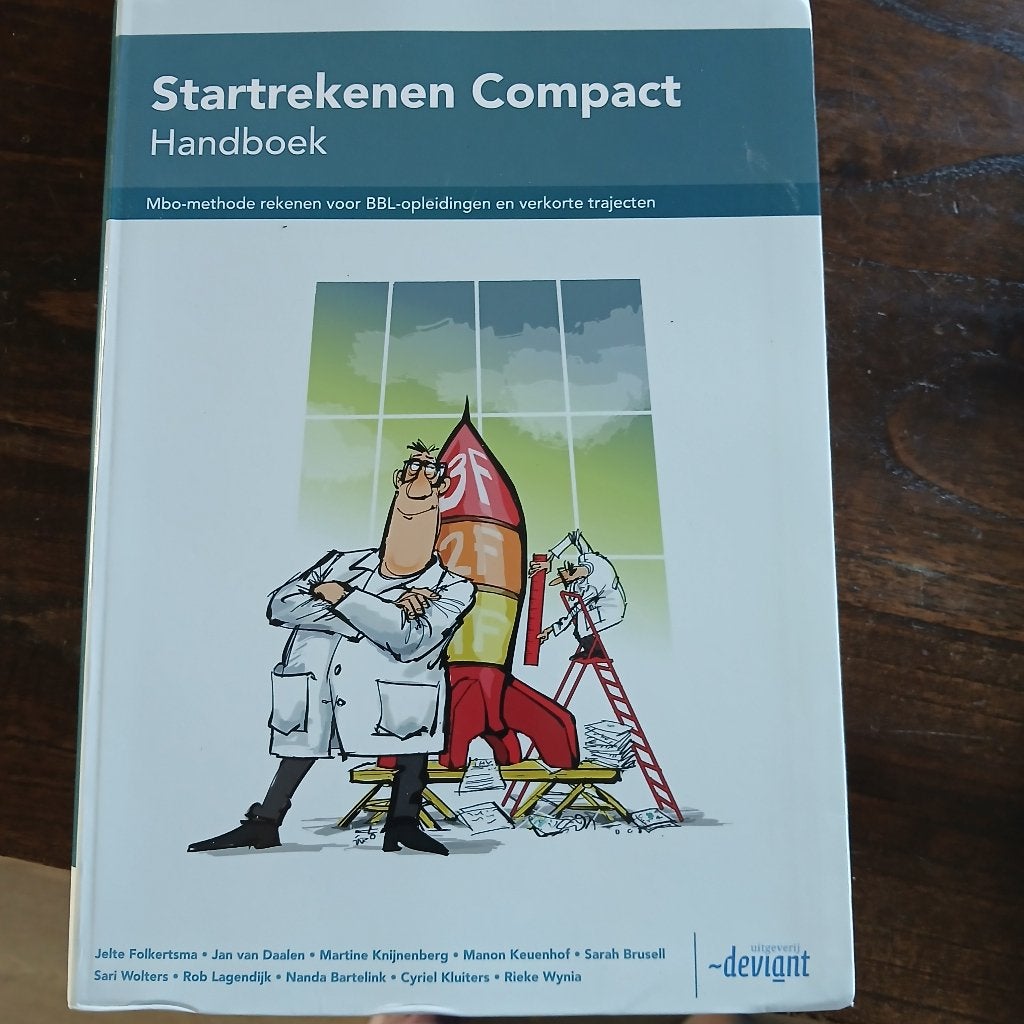 Startrekenen compact handboek mbo methode, Ophalen of Verzenden, Alpha, Zo goed als nieuw, MBO