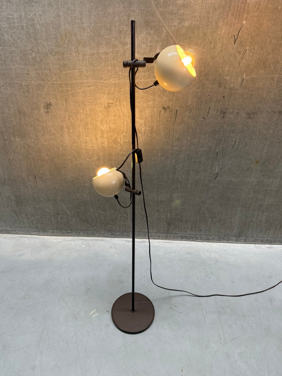 Vintage Herda Dijkstra Eyeball Vloerlamp, Jaren '70, Ophalen, X, 150 tot 200 cm, X