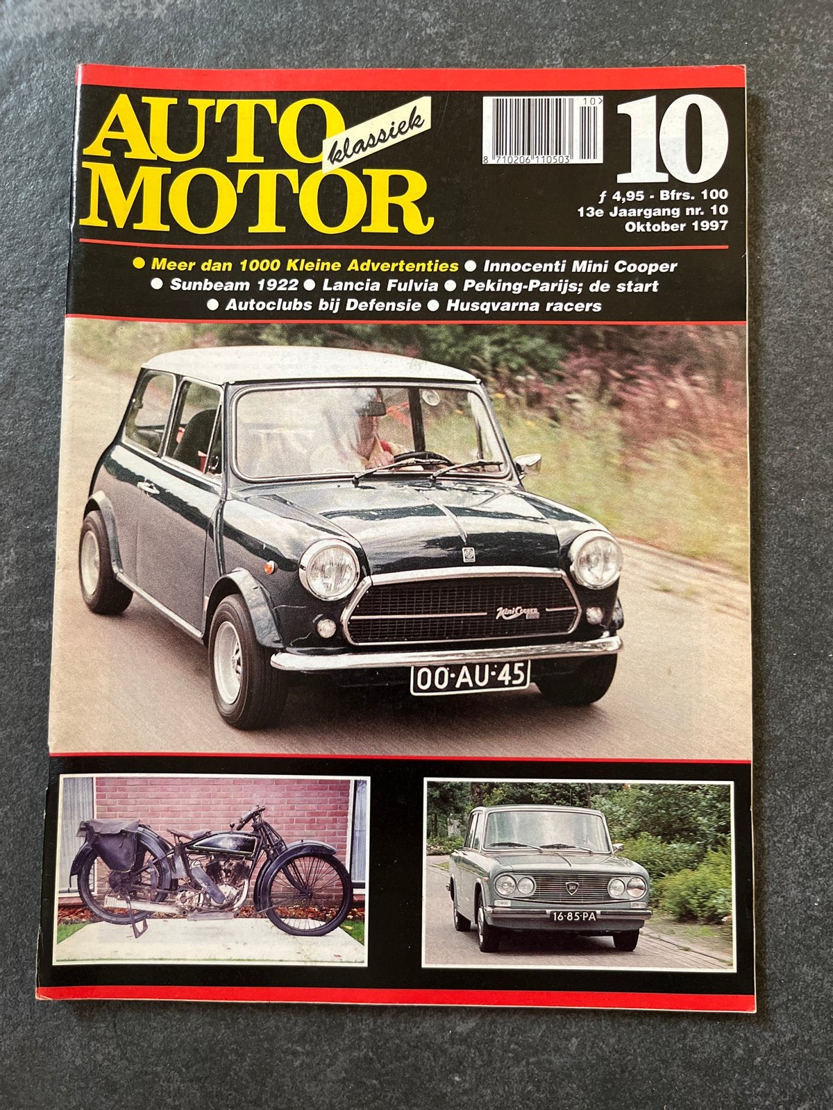 Auto Motor Klassiek - Oktober 1987 - Innocenti Mini Cooper, Ophalen of Verzenden, Gelezen, Algemeen