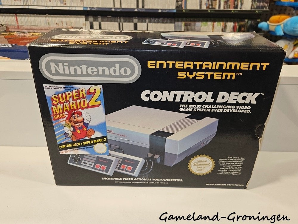 Nintendo NES Control Deck - Super Mario Bros 2 Edition (Boxe, Spelcomputers en Games, Spelcomputers | Nintendo NES, -, -, Met 2 controllers