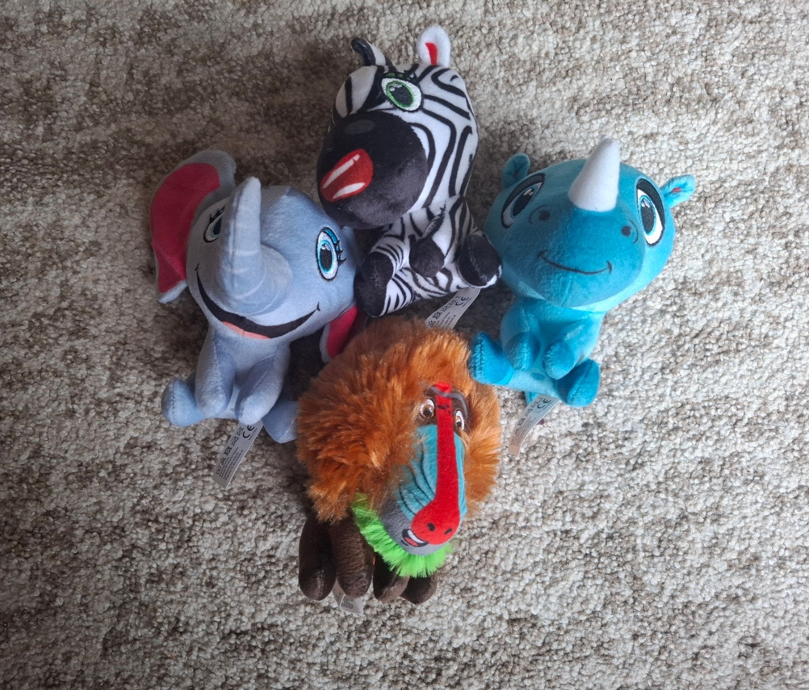 Lidl Safari Minis knuffels – set van 4 - nieuw, Lidl, Overige karakters, Overige typen, Nieuw