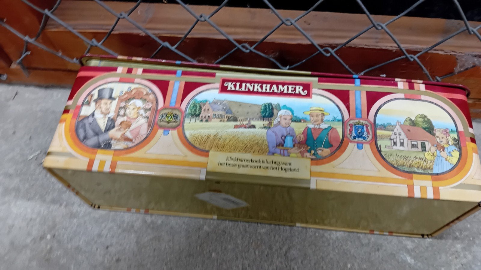 trommel  voor koek  enz   klinkhamer, Ophalen of Verzenden, Overige
