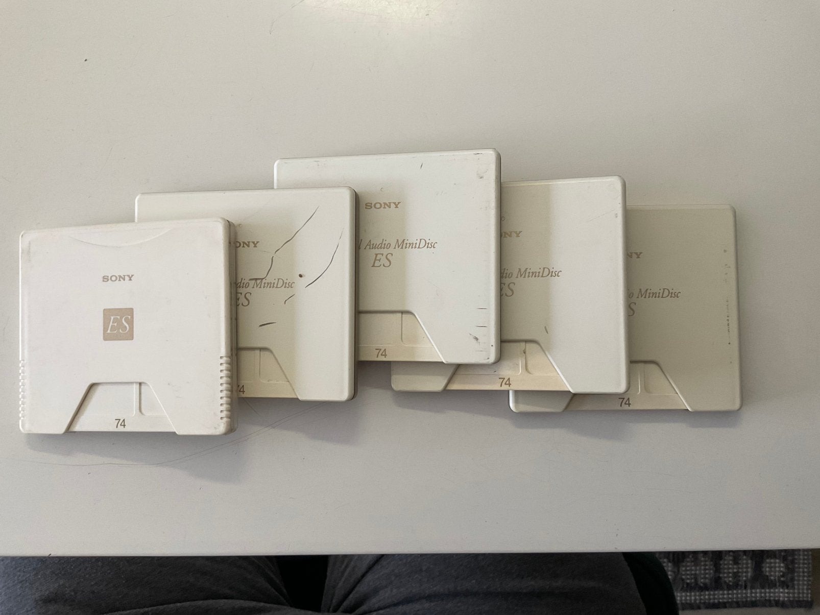 Minidisc’s. SONY ES 74. 5x als nieuw. 74 minuten, Ophalen of Verzenden, Discman
