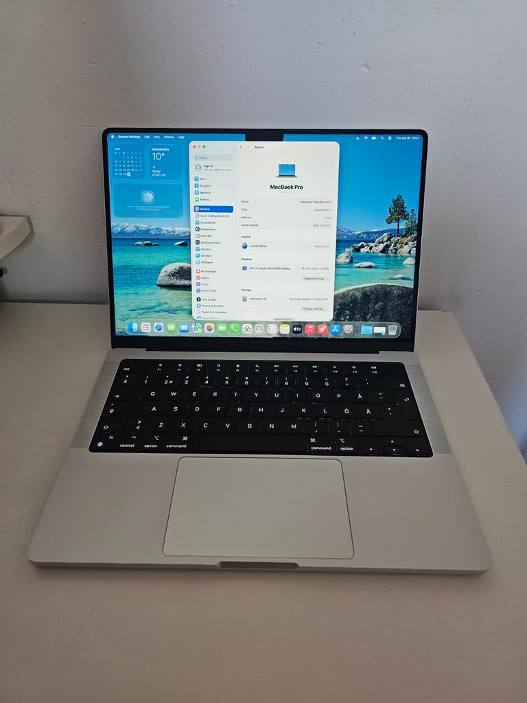 Apple MacBook Pro M1 14 2021/ 16GB/512GB Perfect condition, Computers en Software, Apple Macbooks, MacBook Pro, Overige groottes
