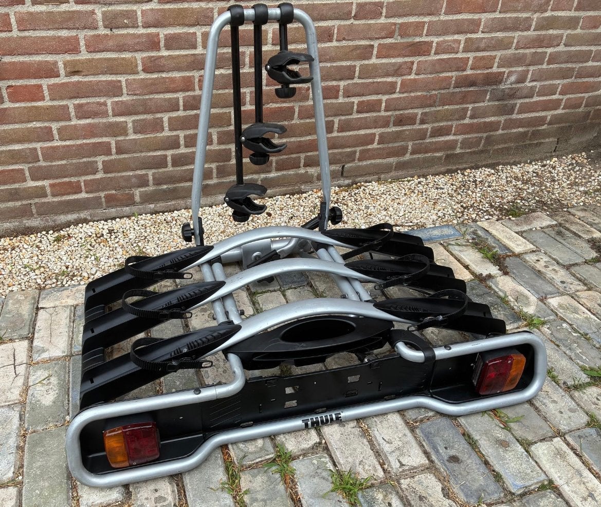 Thule fietsendrager 947 3 fietsen trekhaak kantelbaar, Auto diversen, Fietsendragers, Ophalen, 3 fietsen of meer, Gebruikt, Trekhaakdrager