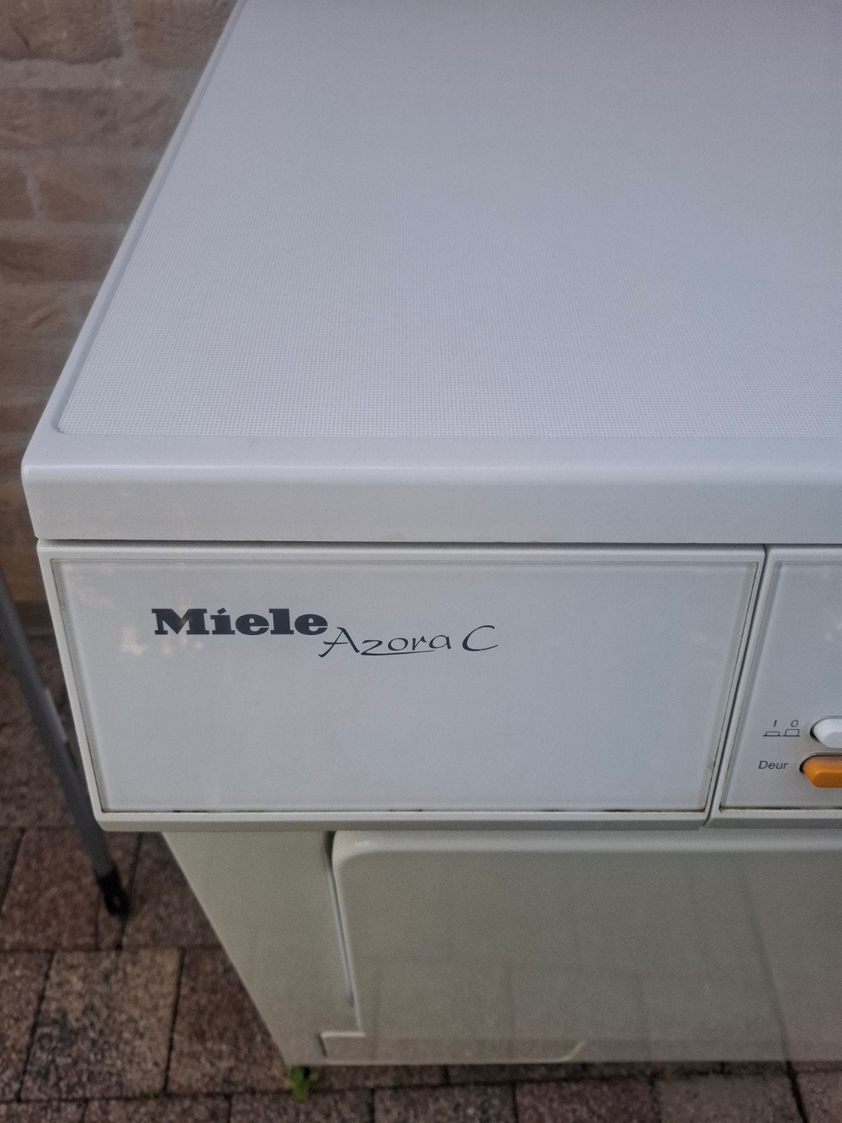 Miele Azora C Condensdroger Werkt goed,timer vraagt aandacht, Ophalen, Gebruikt, 4 tot 6 kg, Anti-kreukfase