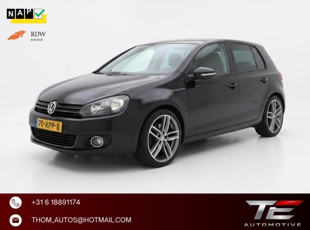 Volkswagen Golf 1.2 TSI 77KW 5D 2011 Zwart, Auto's, Voorwielaandrijving, Stof, Zwart, 4 cilinders