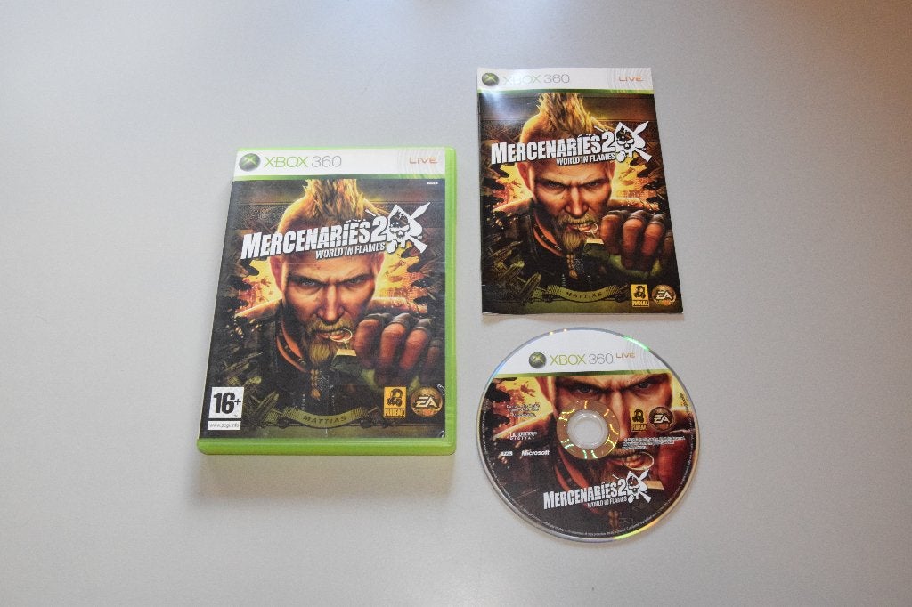 XBOX 360 : Mercenaries 2 - World in Flames, Spelcomputers en Games, Games | Xbox 360, Gebruikt, Shooter, 1 speler, Ophalen of Verzenden