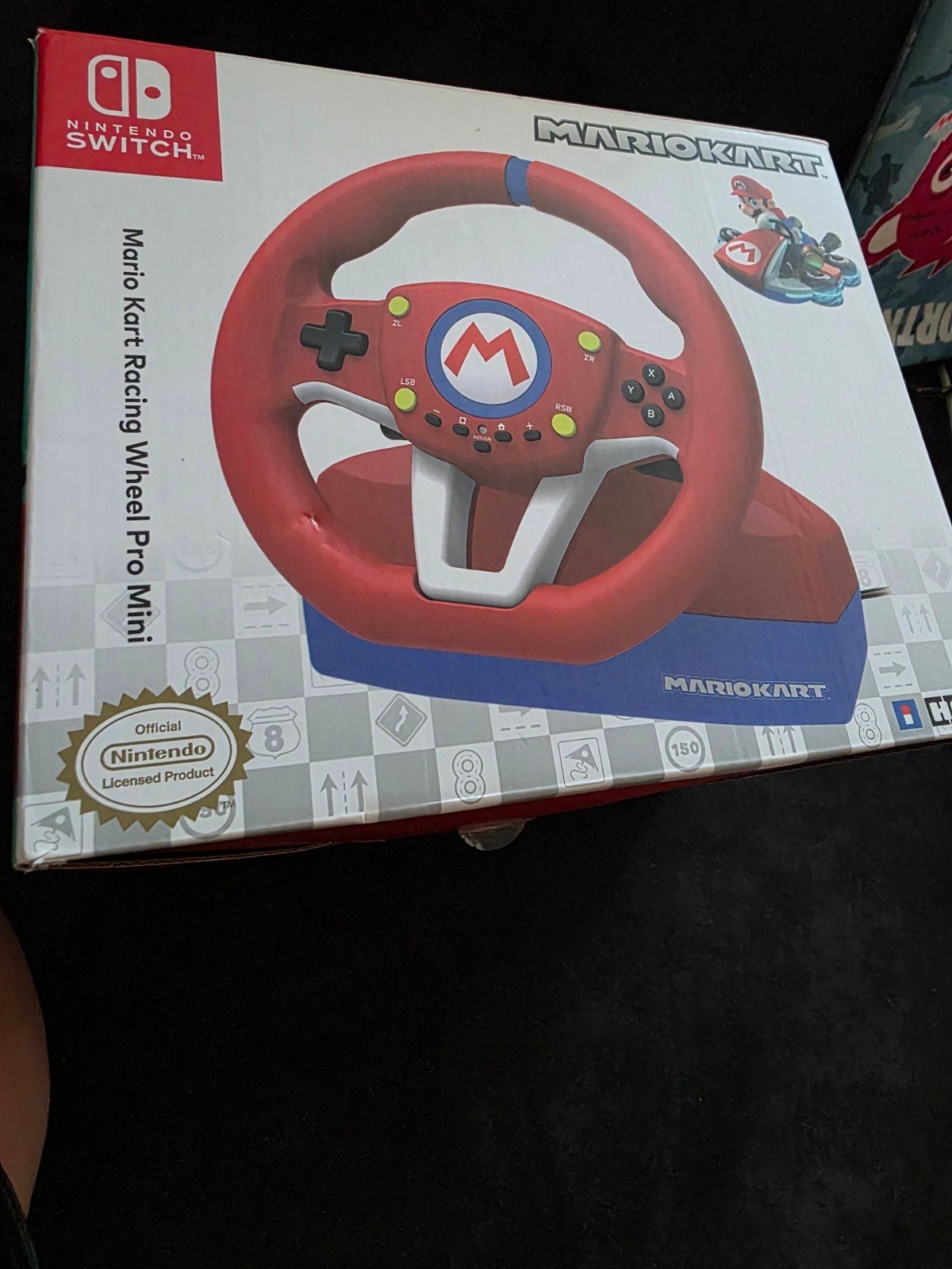 Mario Kart Racing Wheel Pro Mini voor Nintendo Switch, Ophalen of Verzenden, Zo goed als nieuw, Met 1 controller