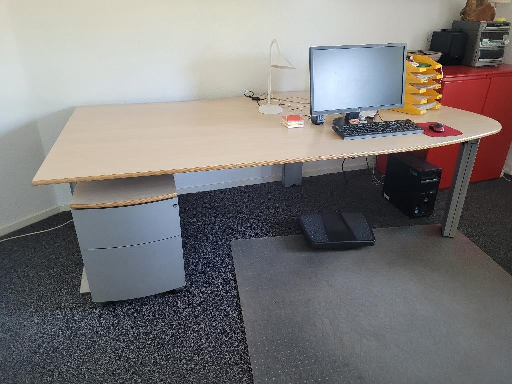 design bureau (ook werktafel), Huis en Inrichting, Bureaus, Ophalen, Demontabel, Hout, Zo goed als nieuw