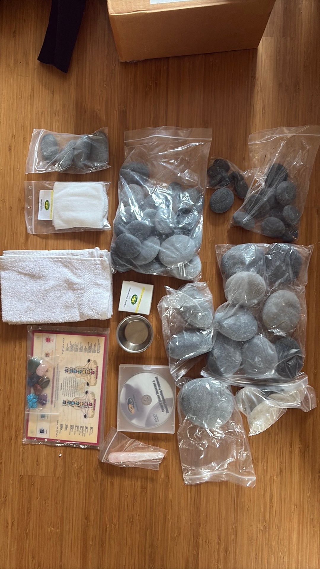 Complete hot stone massageset, Sport en Fitness, Massageproducten, Ophalen, Hotstone