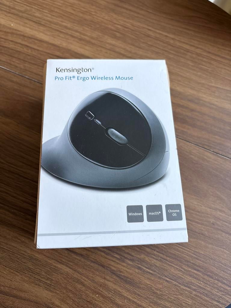 Kensington Pro Fit Ergo Draadloze Muis - Nieuw in Doos, Rechtshandig, Muis, Ergonomisch, Nieuw