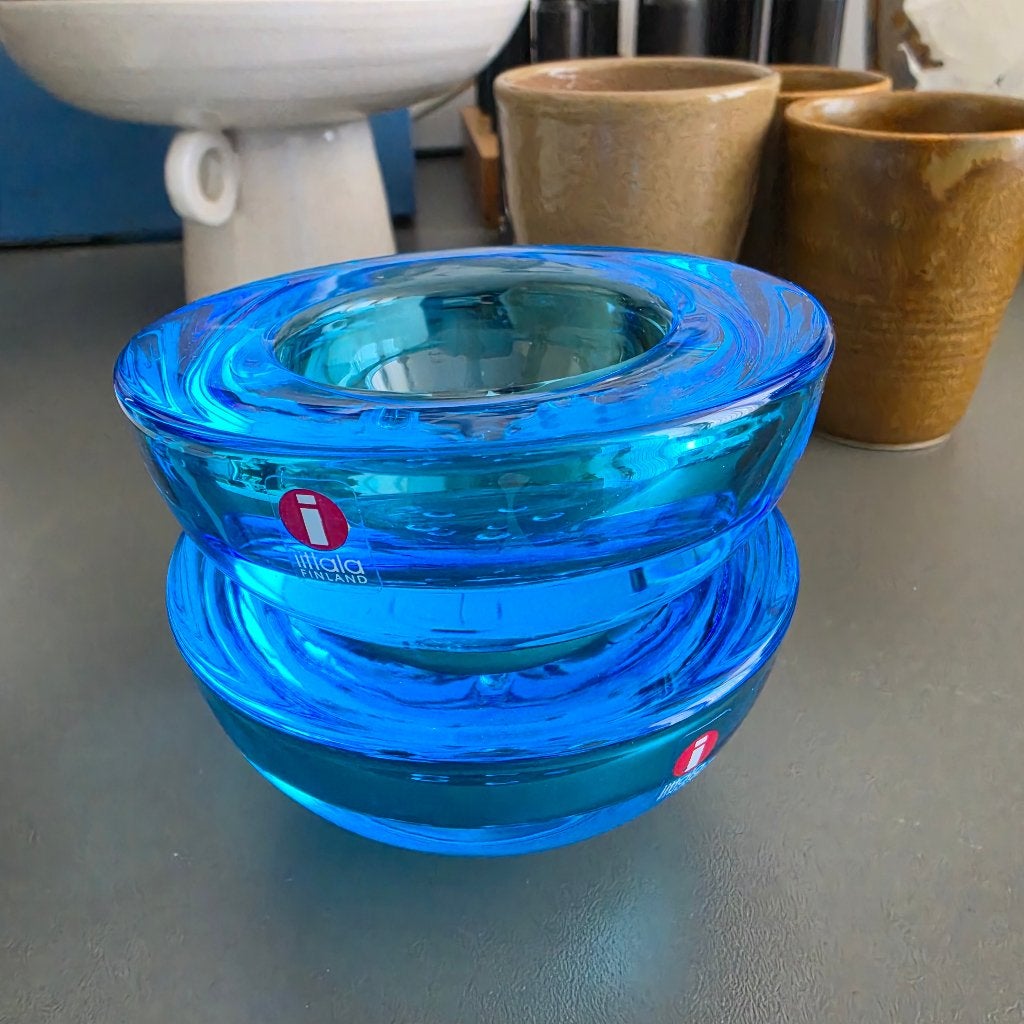 Iittala Ballo waxinelichthouders, Ophalen, Blauw, Waxinelichthouder, Iittala