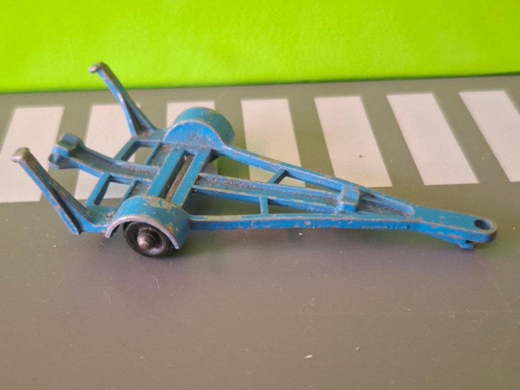 Matchbox 9 - Boat Trailer [blauw] 1/50, Ophalen of Verzenden, Gebruikt, Overige typen