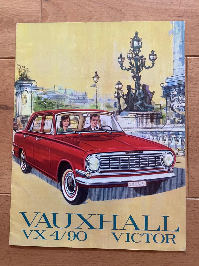 Vauxhall VX 4/90 en Victor  -  Folder - Brochure, Vauxhall, Ophalen of Verzenden, Zo goed als nieuw, Overige merken