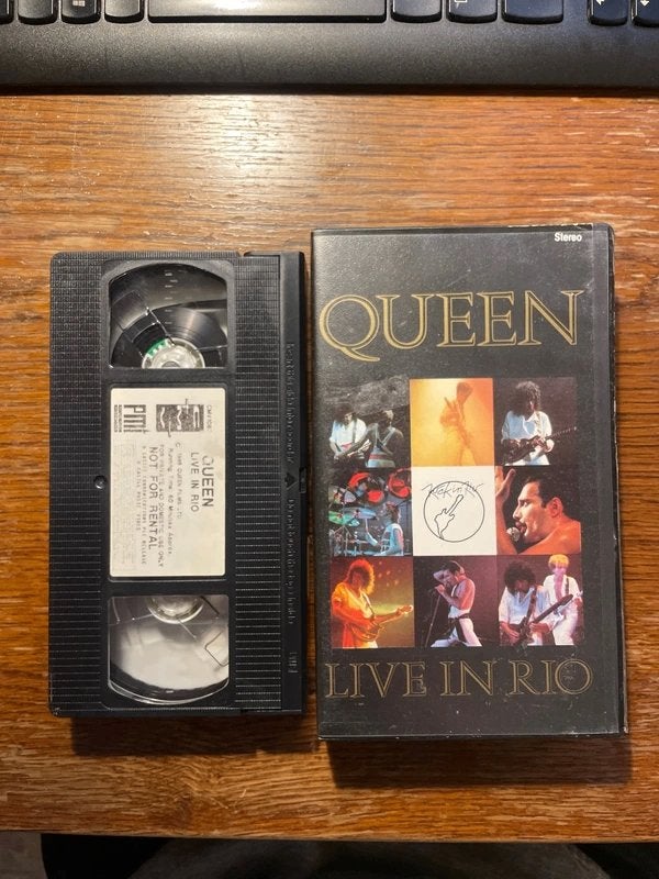 Queen Live in Rio VHS - Zeldzame concertopname, Alle leeftijden, Ophalen of Verzenden, Gebruikt, Overige genres