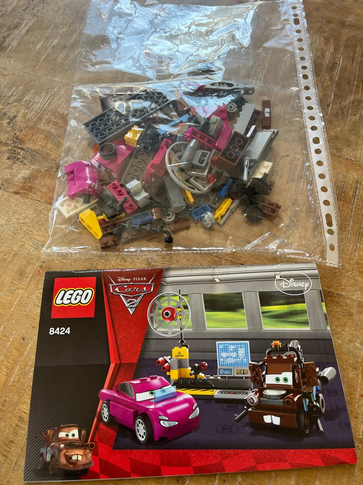 Lego Cars 2 8424 Mater's Escape - 100% compleet, Gebruikt, Overige thema's, Lego, Ophalen of Verzenden