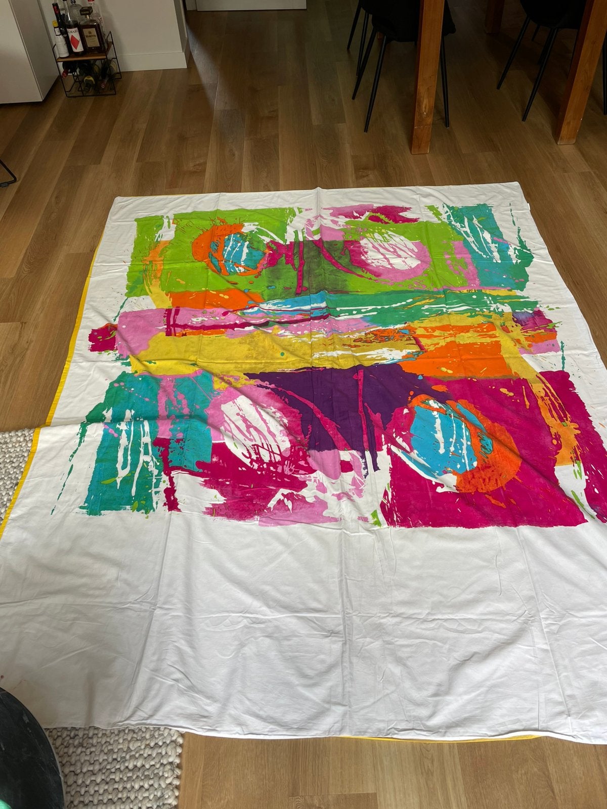 Dekbedovertrek Essenza 200x200/220, Ophalen of Verzenden, Gebruikt