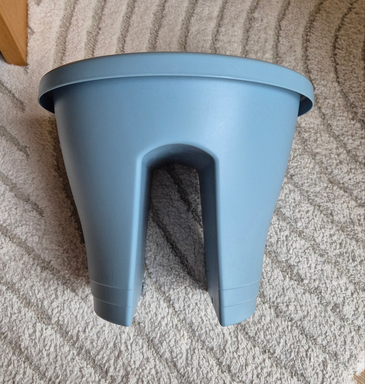 Elho bloempot voor balkon - blauw, Ophalen, Kunststof, Gebruikt, Minder dan 30 cm