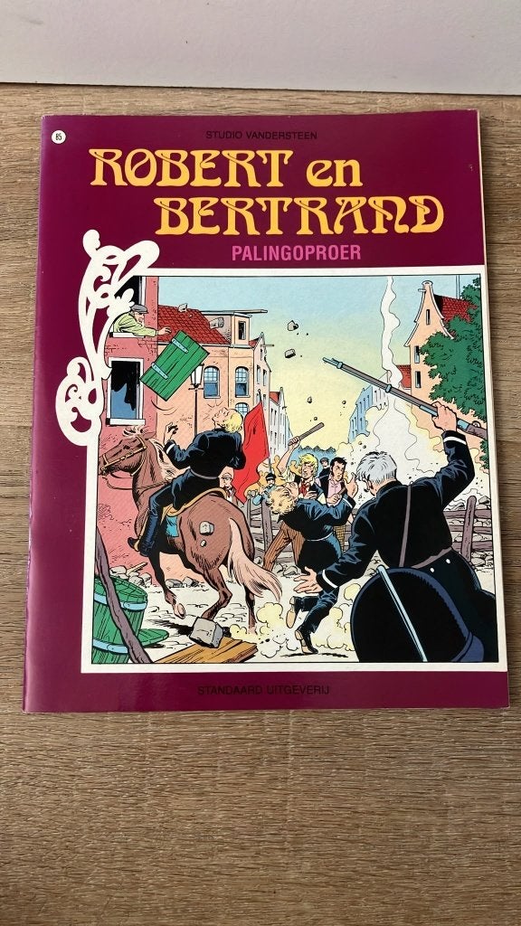 Strip Robert en Bertrand met handtekening, Boeken, Eén stripboek, Ophalen of Verzenden, Gelezen