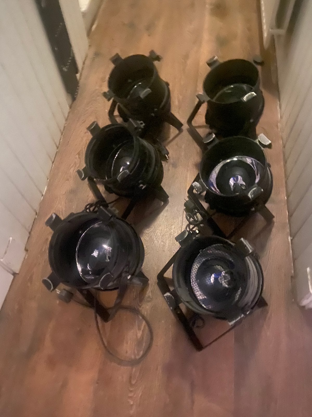 6 stuks Eurolite Par 64 floor spots, Ophalen