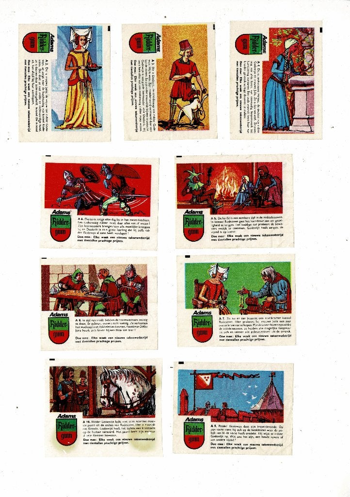 Ridder Gum losse plaatjes Adams 1969, Ophalen of Verzenden, Gelezen