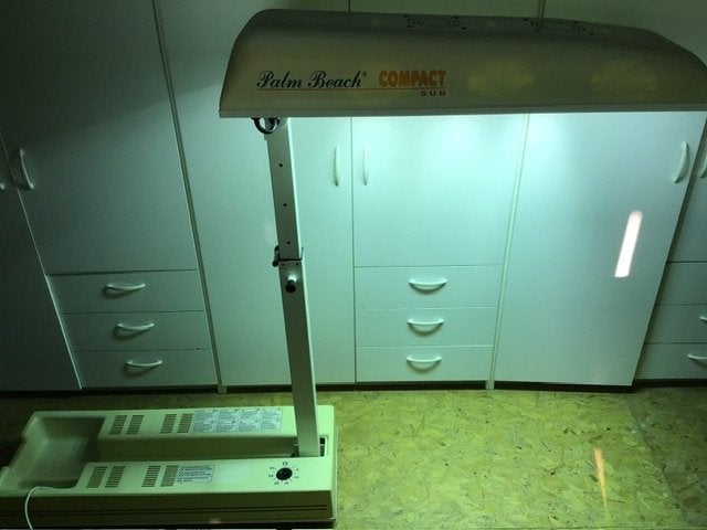Philips zonnehemel Compact Sun met timer & toebehoren i.g.st, Ophalen, Gebruikt, Zonnebank enkelzijdig, Minder dan 10 lampen