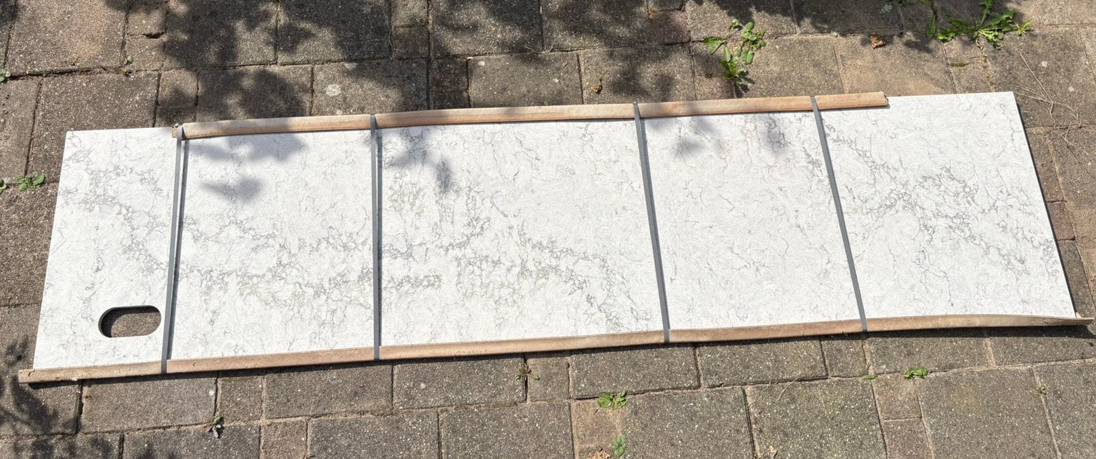 3 keramische rugwanden in marmerlook NIEUW!, Ophalen, Zo goed als nieuw, 50 tot 100 cm, Minder dan 100 cm