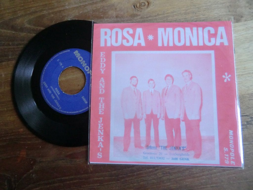 eddy and the jenka's      rosa/monica, Cd's en Dvd's, Vinyl | Nederlandstalig, Ophalen of Verzenden, Gebruikt, 7 inch, Levenslied of Smartlap