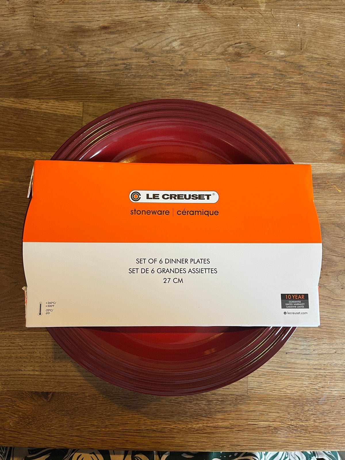 Le Creuset Regenboog Dinerborden Set - 6 Stuks, 27 cm, Overige merken, Keramiek, Nieuw, Ophalen of Verzenden