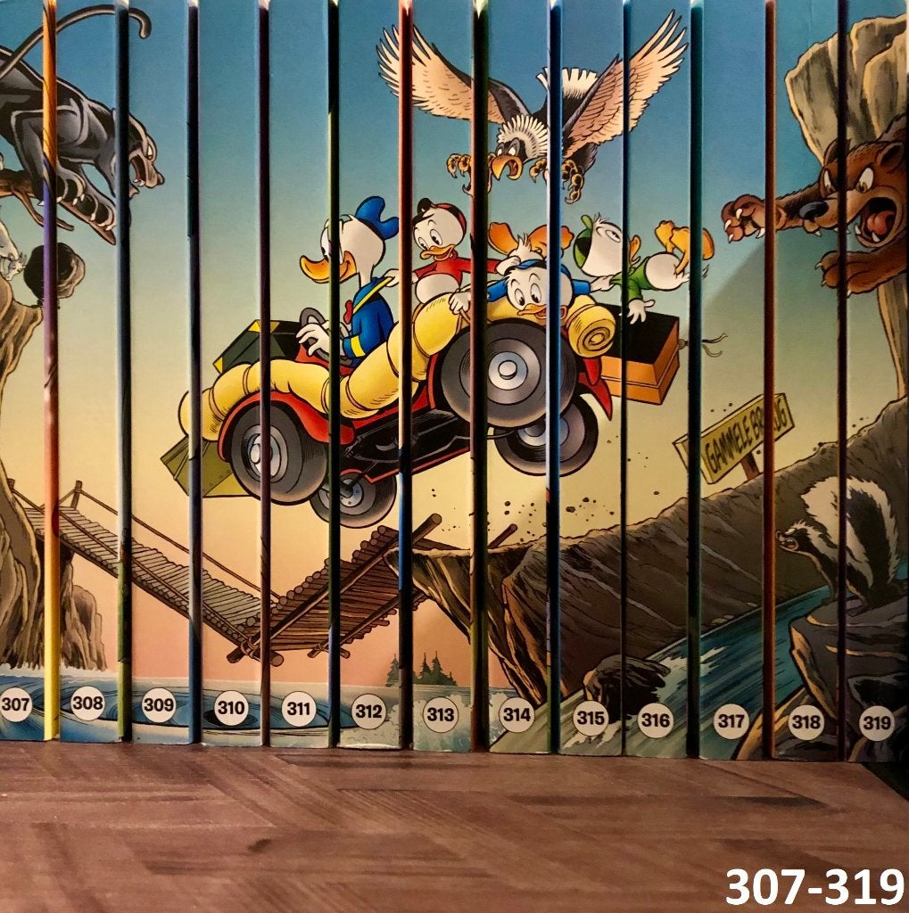 Prachtige complete set Donald Duck pockets deel 307 t/m 319!, Complete serie of reeks, Ophalen of Verzenden, Zo goed als nieuw