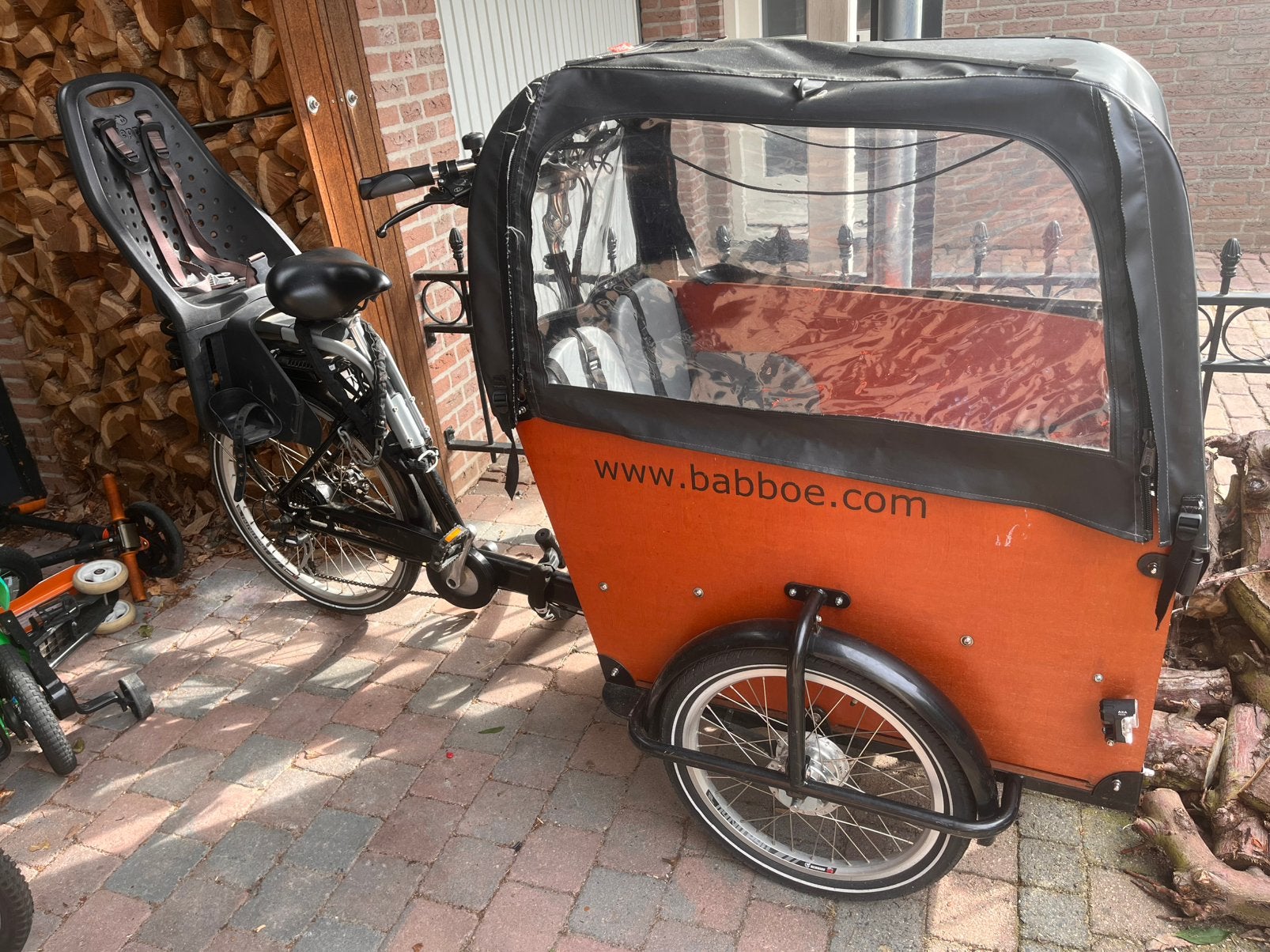 Babboe Big elektrische bakfiets, Ophalen, Zo goed als nieuw, 4 kinderen of meer