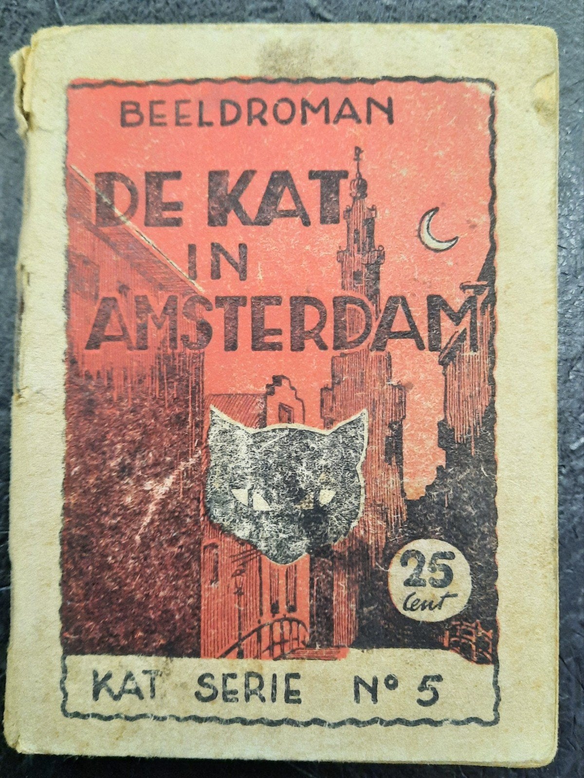 Oude beeldroman uit de Kat Serie - nummer 5, Boeken, Stripboeken, Eén stripboek, Ophalen of Verzenden, Gelezen