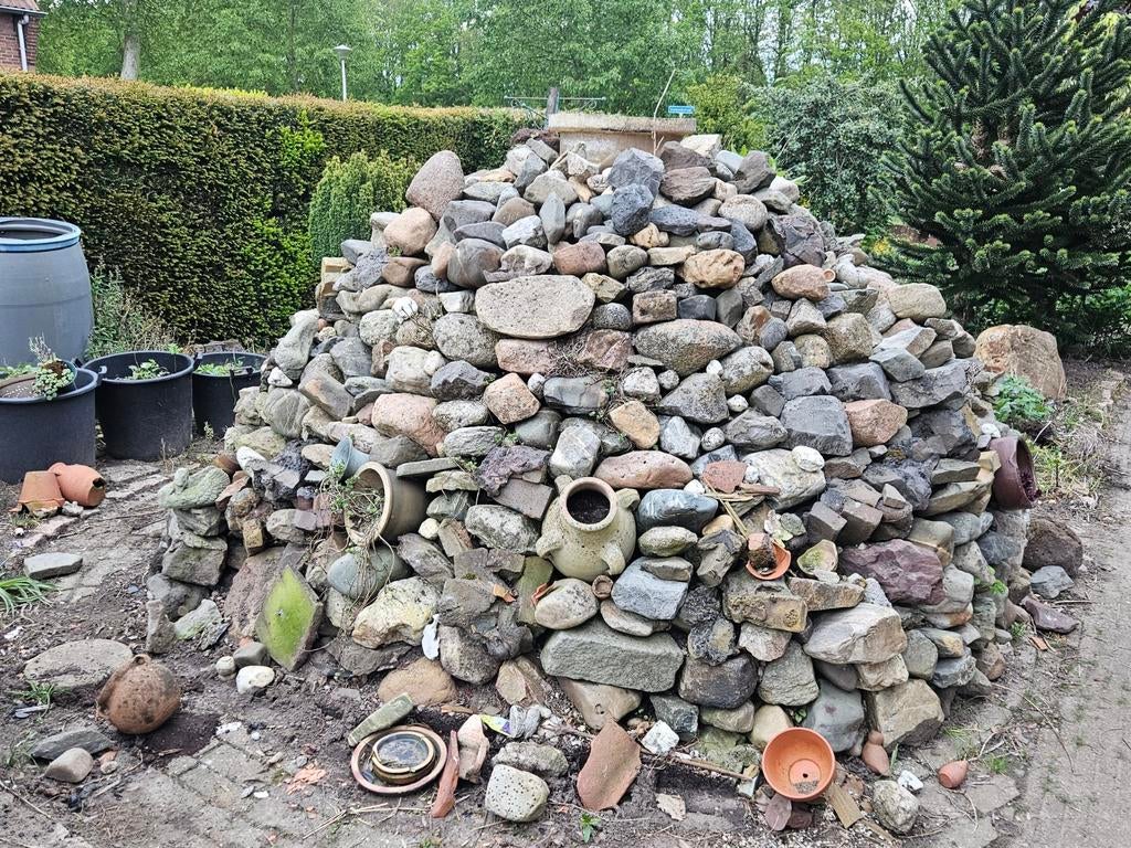 Gratis keien, Tuin en Terras, Ophalen, Gebruikt