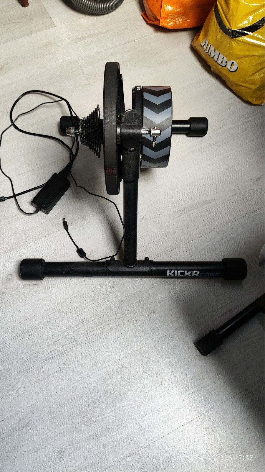 Wahoo Kickr Trainer met 9-speed cassette - Zo goed als, Ophalen of Verzenden, Zo goed als nieuw, Overige typen