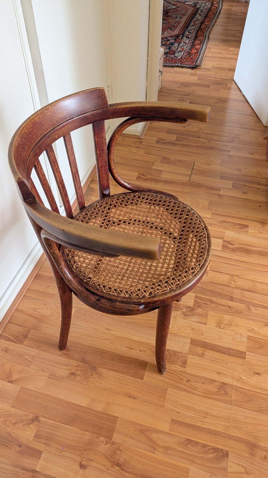Originele Thonet 25 stoel met armleuningen, Ophalen