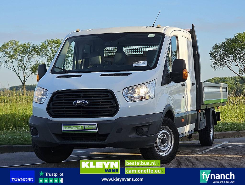 FORD TRANSIT 2.2 155pk dub.cab.!, Auto's, Bestelauto's, Euro 5, Gebruikt, 7 stoelen, Wit