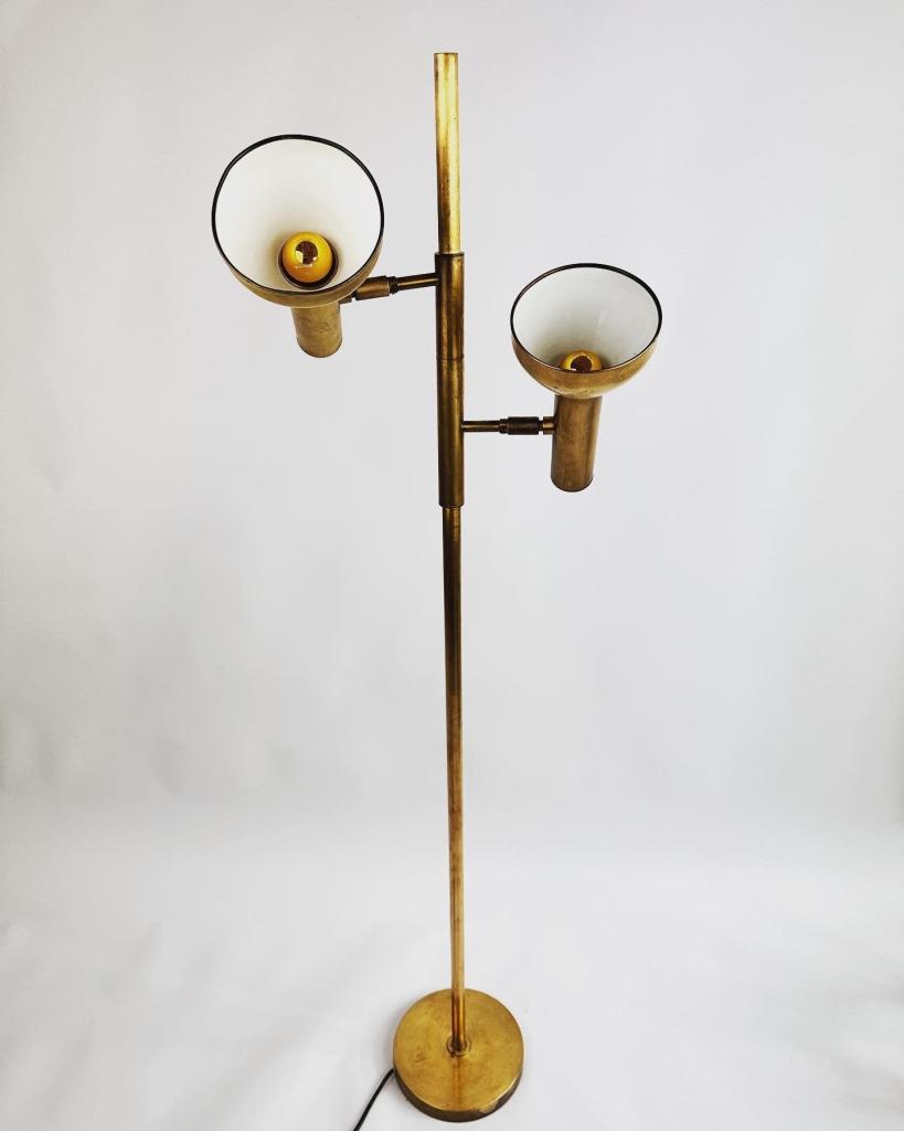 Vintage Cosack Leuchten vloerlamp, Huis en Inrichting, Lampen | Vloerlampen, Gebruikt, 100 tot 150 cm, Metaal, Ophalen