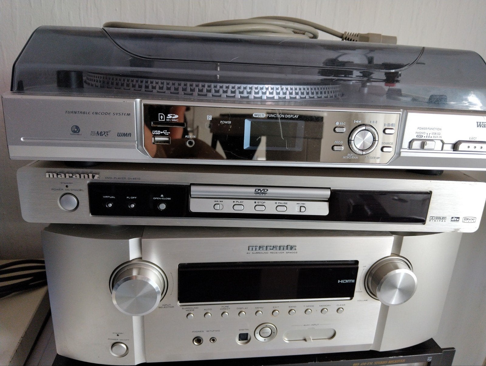 Losse elementen equalizer dvd Platenspeler met USB-aansluiti, Ophalen of Verzenden, Overige merken, USB-aansluiting