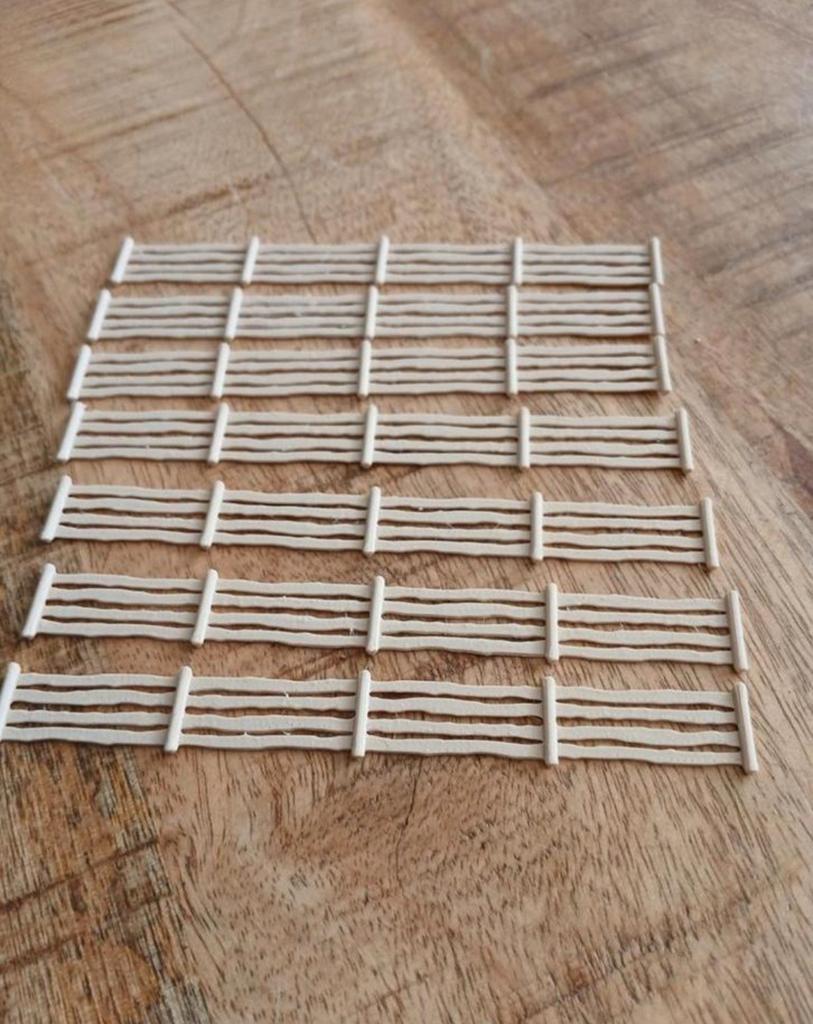 Hekwerk met grillige plank h0, Verzenden
